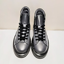 HAKİKİ DERİ SPOR BOT GRİ 41 ERKEK AYAKKABI YENİ