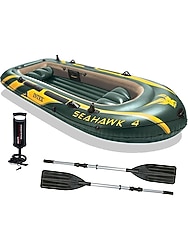 Intex Seahawk 4 Şişme Bot 4 Kişilik Kürekli Pompalı Balıkçı Gezi Teknesi