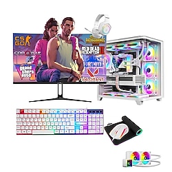 Zeiron Warrior Eagle X55 Pro WHİTE Ryzen 7 5700X 32GB 1TB M.2 SSD RTX5060 27" 240Hz Sıvı Soğutmalı Oyuncu Bilgisayar