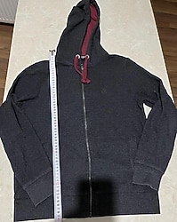 Mavi erkek kapüşonlu sweatshirt