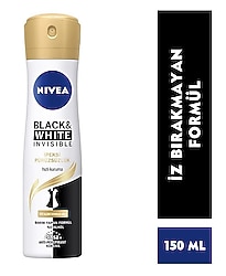 NIVEA WOMEN Black & White Invisible İpeksi Pürüzsüzlük Sprey Deodorant