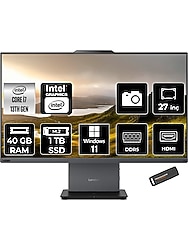 Lenovo Thinkcentre Neo 50A Gen 5 Intel Core I7 13620H 40GB 1tb SSD 27" Fhd Windows 11 Pro All In One Bilgisayar