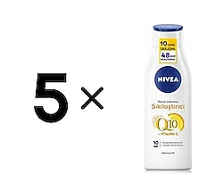 5 ADET x NIVEA Sıkılaştırıcı Vücut Losyonu Q10 Vitamin C 250ml