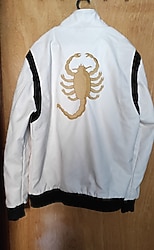 Ryan Gosling sürücü, erkek kış bomber PU deri motosiklet ceket