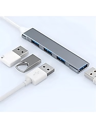 4 Port USB Hub Çoklayıcı Çoğaltıcı 4'lü USB 3.0 Yüksek Hızlı Veri Aktarımı-ÜCRETSİZ KARGO