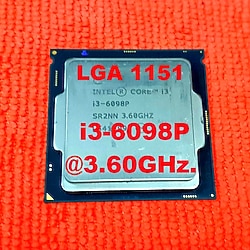 6.cı Nesil İşlemci LGA 1151 Intel® Core™ i3-6098P İşlemci 3M Önbellek, 3,60 GHz.-KARGO BEDAVA