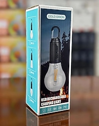 USB Şarjlı Renkli Kamp Ampulü