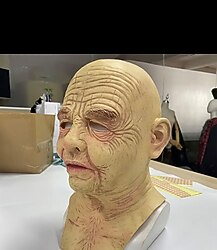 İnsan yüz maskesi sıfır