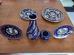 ANTİKA JAPON DEKORATİF PORSELEN TAKIM