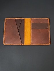 EL YAPIMI HAKİKİ DERİ ERKEK CÜZDAN