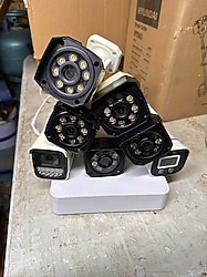 7 Adet Gece Renkli Güvenlik Kamerası Ve 8 Kanal kayıt Cihazı