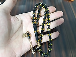 Çift renkli uçak camı tesbih