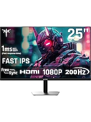KTC H25T7 24.5" 200Hz 3ms 1920×1080 FHD Fast IPS Flat Oyuncu Monitör