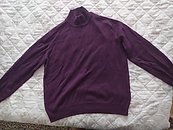 Unisex balıkçı yaka kazak