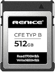 RENICE 512GB Profesyonel CFexpress Tip B Hafıza Kartı(Sıfır Ürün)