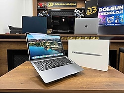Apple MacBook Air M1 8GB RAM 256GB SSD macOS 13” QHD+ Uzay Grisi MGN63TU/A (İKİNCİ EL)
