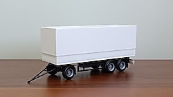 Herpa Branda Kasa Römork Beyaz 1:87 | Kutusunda & Sıfır