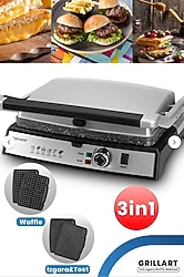 Goldmaster GM7466 Grillart 2000 W Waffle ve Tost Makinesi