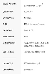 PANASONİC PT-F100NTE PROJEKSİYON