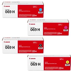 Canon 069H Yüksek Kapasite 4 Renk Toner Seti - 7.600 Sayfa Siyah - LBP673Cdw MF752Cdw MF754Cdw - Yeni Sıfır Kutu