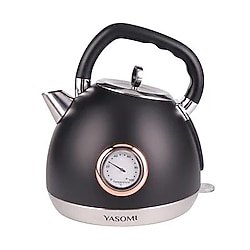 Yasomi YK-880ST 2200W 360° Döner Taban Kablosuz Kullanım Retro Su Isıtıcı Kettle