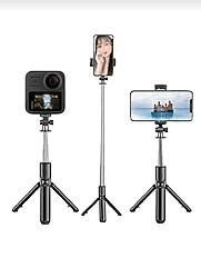 Kablosuz tripod selfie çubuğu ayaklı Bluetooth kumandalı