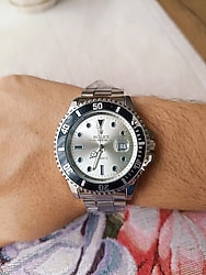Rolex Erkek Kol Saatin.Gümüş çelik kardon