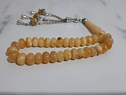 1. sınıf Fosilli Kaya Damla Kehribar Tesbih