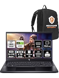 Acer Nitro V 15 Intel Core I9 13900H 24GB 4tb SSD RTX4060/8GB 15.6" Fhd 165HzWindows 11 Pro Taşınabilir Bilgisayar