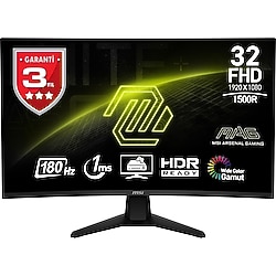MSI MAG 32C6 31.5” 180Hz FHD 1ms VA Kavisli Oyuncu Monitörü