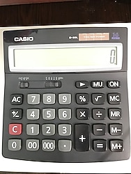 Casio D-60L Masaüstü Hesap Makinesi-16 haneli hesap makinesi