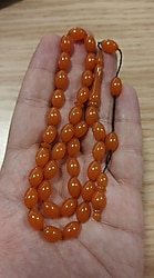 Sıfır Ürün Eski Yapım eski döküm sıkma kehribar tesbih