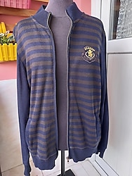 T-BOX ERKEK ÇİZGİLİ HIRKA