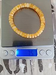 Damla Kehribar bileklik 7 gram 22 cm