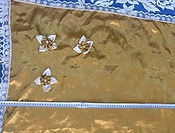 Özel üretim 2 adet çeyizlik motifli sıfır masa sehpa örtüsü