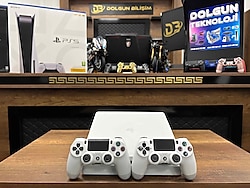 PlayStation 4 Slim Beyaz 500 GB Çift Kol (İKİNCİ EL)