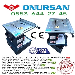 Tozsuz Laminat Parke kesme makinesi 250LİK SIFIR GARANTİLİ