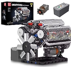 V8 Motor Model 535 Parça Mould King