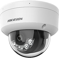 HIKVISION 2Mpix, 2,8mm Lens, H265+, Hybrid Light, 20Mt Gece Görüşü, PoE, Mikrofonlu Dome IP Kamera