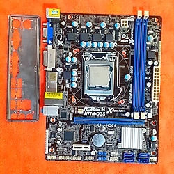ASRock H71M-DGS LGA 1155 Socket Anakart ve işlemci+NVMe SSD Destekli(ÜCRETSİZ KARGO)