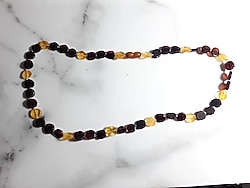 Yetişkin Unisex Damla Kehribar Kolye