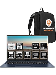 Asus Vivobook 15 Intel Core I5 1334U 8gb 256GB SSD 15.6" Fhd Windows 11 Pro Taşınabilir Bilgisayar