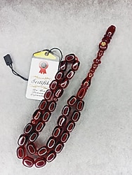 K798 ATEŞ KEHRİBAR TESBİH