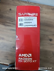 Sapphire RX 9070 XT Nitro+ 11348-01-20G 256 Bit GDDR6 16 GB Ekran Kartı