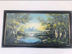 orjinal imzalı yağlı boya tablo