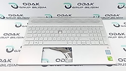 HP PAVİLİON 15-CS, 15T-CS, 15-CW, 15-CU (ÜST KASA+KLAVYE) GRİ RENK TUŞ EKSİK
