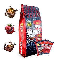 BOMB SERİES WHEY PROTEİN ŞASE 3 MİX FLAVOUR 72 ŞASE ( 2520 GR ) ( SIFIR ÜRÜN )