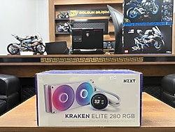 NZXT Kraken Elite 280RL-KR28E-W2 280mm LCD RGB Beyaz İşlemci Sıvı Soğutucu