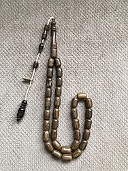 Mustafa Uysal İmzalı Kapsül Kesim Aslan Ağacı Tesbih 8X12 MM