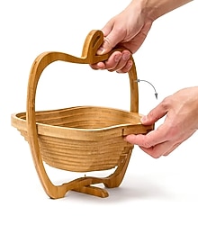 ahşap katlanır meyve sepeti